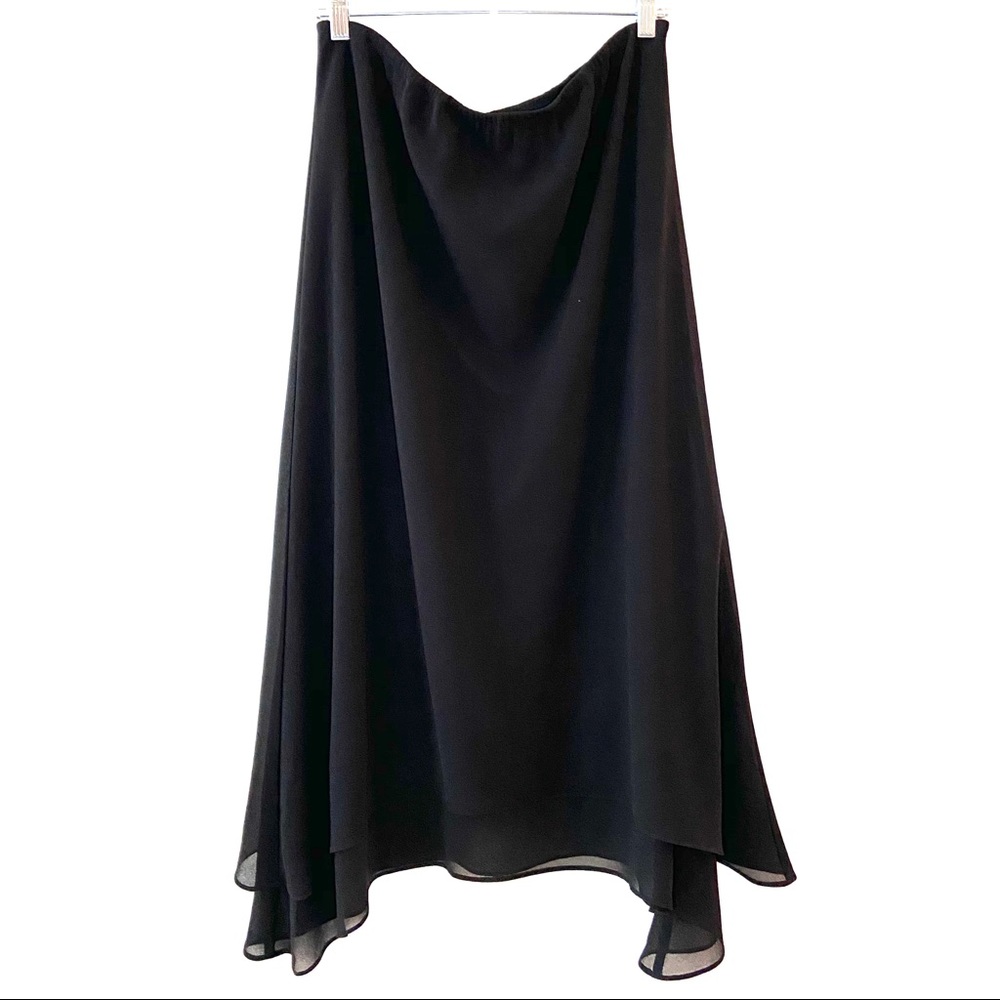 J.B.S. Ltd. Formal Black Elastic Waist Skirt